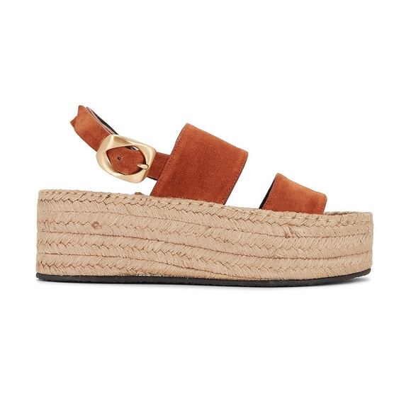 Rag & Bone Odyssey Wedge Sandals - 38.5 - Redwood - Picture 2 of 5